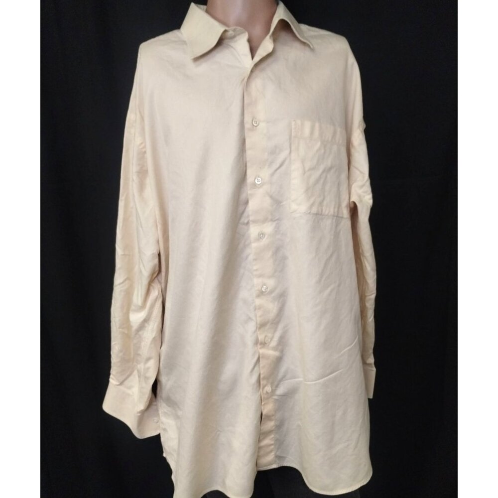 IKE Behar Men's Yellow Shirt/Button Up Size 18.5/35 SKU 3686